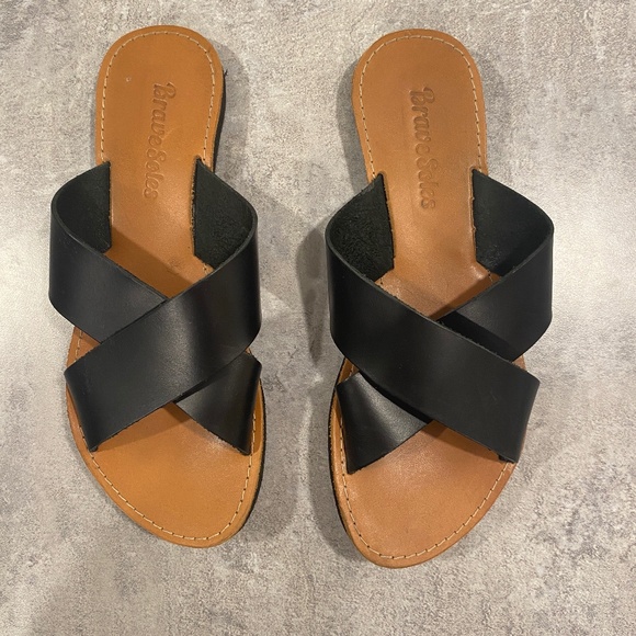 Brave Soles 'The Constanza' Leather slides - Picture 2 of 9